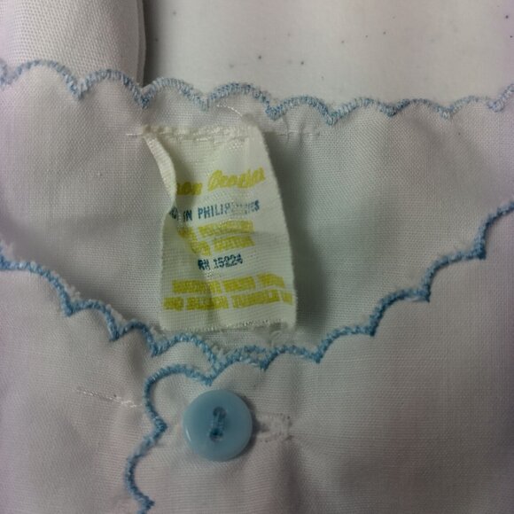 Vintage Baby Outfit White Sleeveless Shirt And Pants White Elephant Giraffe Set - Picture 10 of 10